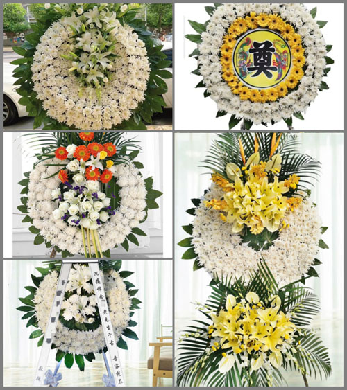 广东肇庆市封开县莲都镇华石村花圈速递